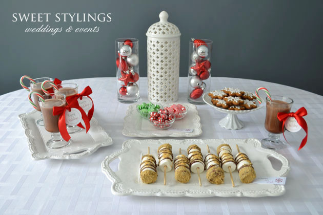 holiday dessert table