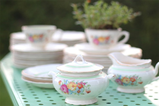 vintage tea set